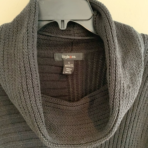 NWT Style & Co. Cowl Neck Solid Dolman Sweater - Picture 3 of 5
